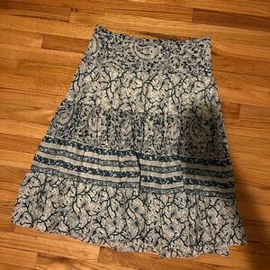 Chaps denim costal cowgirl midi skirt